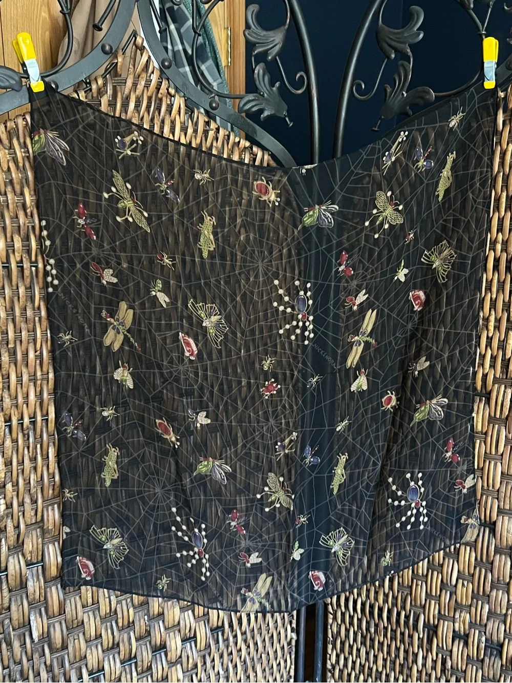 Silk Nick & Nora Insect Scarf